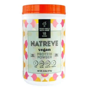Natreve Vegan Protein Powder French Vanilla Wafer Sundae