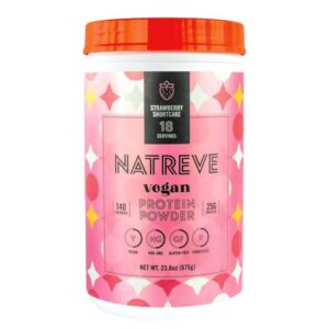 Natreve Vegan Protein Powder Strawberry Shortcake
