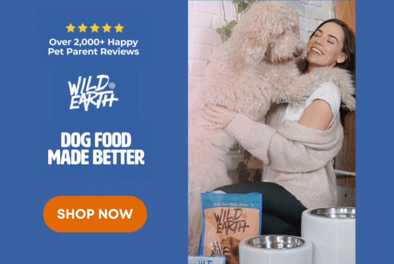 Click here to get your best friend Wild Earth vegan dog food that's sustainably produced using high-quality plant-based ingredients and made by veterinarians.