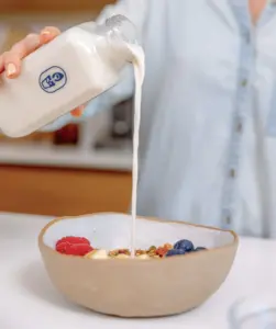 Your Milky Plant makes delicious milk for your muesli.