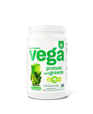 Vega Protein & Greens - Plant-Based Protein Powder Plain Unsweetened 19- 21 Serving Tub