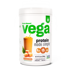 Vega Protein Made Simple - Plant-Based Protein Powder Caramel Toffee 10 Serving Tub