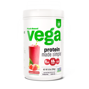 Vega Protein Made Simple - Plant-Based Protein Powder Strawberry Banana 10 Serving Tub