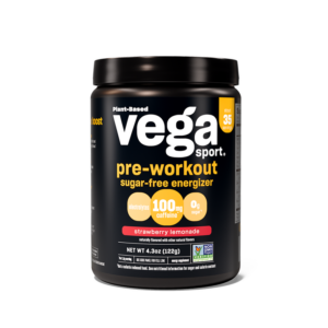 Vega Sport Sugar-Free Pre-workout Energizer Strawberry Lemonade 35 Serving Tub