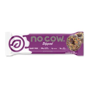 No Cow Dipped Chocolate Sprinkled Donut Bar