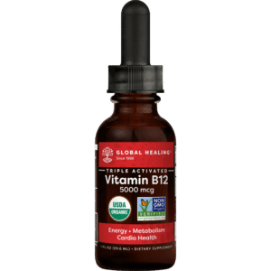 Vegan B12 | Best B12 Supplement | Certified Organic Energy Booster | 5000 mg | (1 fluid oz)