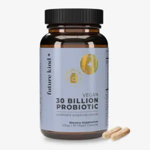 future kind+ Vegan Probiotics Digestion Supplement (30 Billion CFUs)