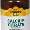 Country Life Calcium Citrate with Vitamin D 120 Tablets