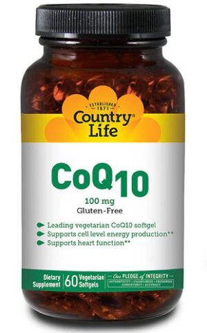 Country Life CoQ10 100 mg - 60 Vegan Softgels
