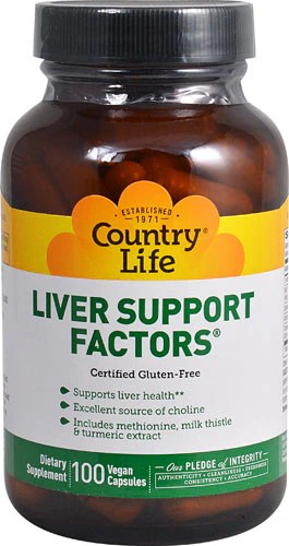 Country Life Liver Support Factors 100 Vegan Capsules