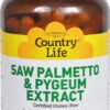 Country Life Saw Palmetto and Pygeum Extract 90 Vegetarian Capsules
