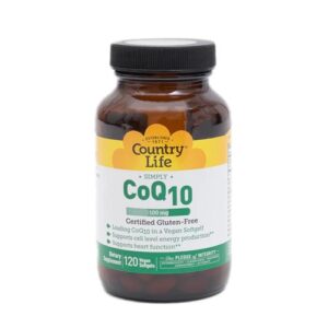 Country Life Simply CoQ10 100 mg - 120 Vegan Softgels