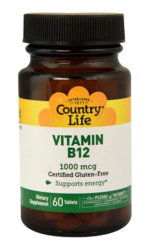 Country Life Vitamin B-12 1000 mcg - 60 Tablets