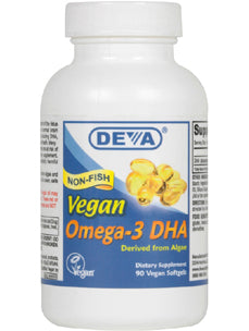 Deva Nutrition - Vegan DHA - Algae 200 mg 90 softgels
