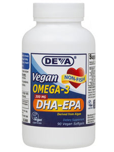 Deva Nutrition - Vegan Omega-3 DHA-EPA 300mg 90 gels