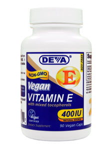 Deva Nutrition - Vitamin E 400 IU-Mixed Tocoph. 90 vcaps