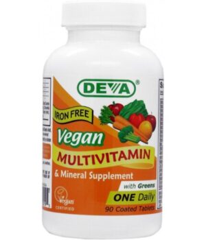 Deva Vegan Multivitamin and Mineral Supplement Iron Free 90 Tablets