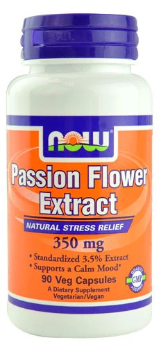 NOW Passion Flower 350 mg - 90 Vegetarian Capsules