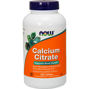 Now - Calcium Citrate 250 tabs