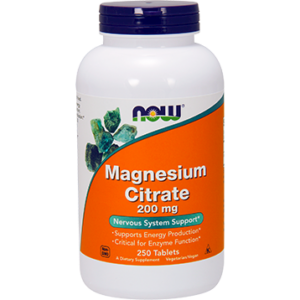 Now - Magnesium Citrate 200 mg 250 tabs
