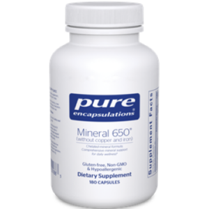 Pure Encapsulations - Mineral 650 (w/out CU & FE) 180 vcaps