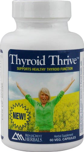 RidgeCrest Herbals Thyroid Thrive 60 Vegan Capsules