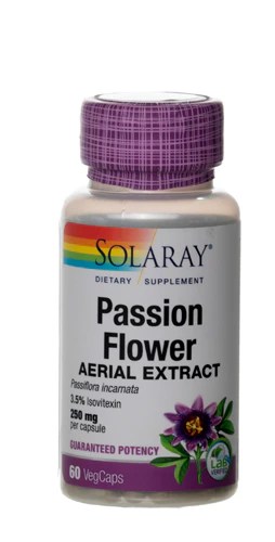 Solaray Passion Flower Extract 250 mg - 60 VegCaps