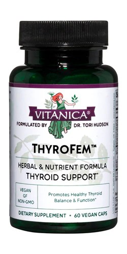 Vitanica ThyroFem Thyroid Support 60 Vegetarian Capsules